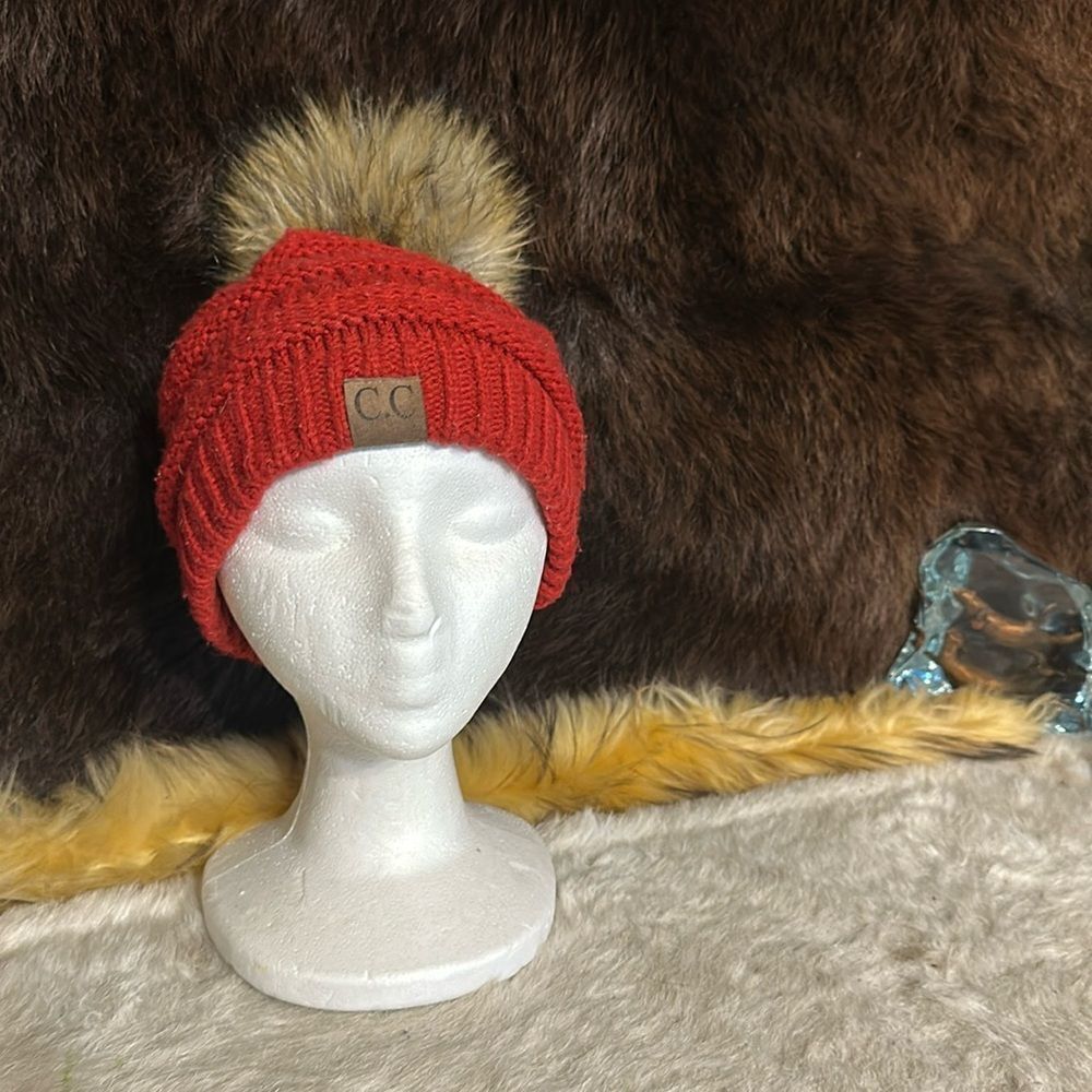 CC Beanie with pom pom OS (5475)